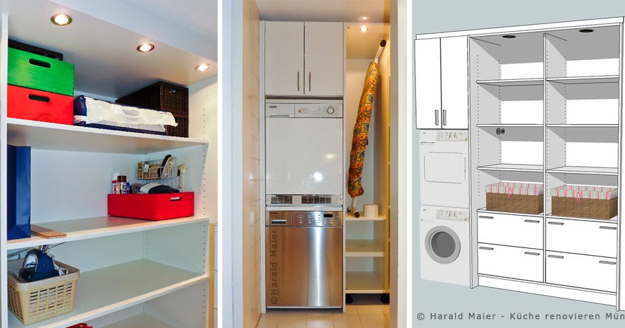 Einbauschrank - Schrank auf Maß: Einbauschrank fuer Waschmaschine und