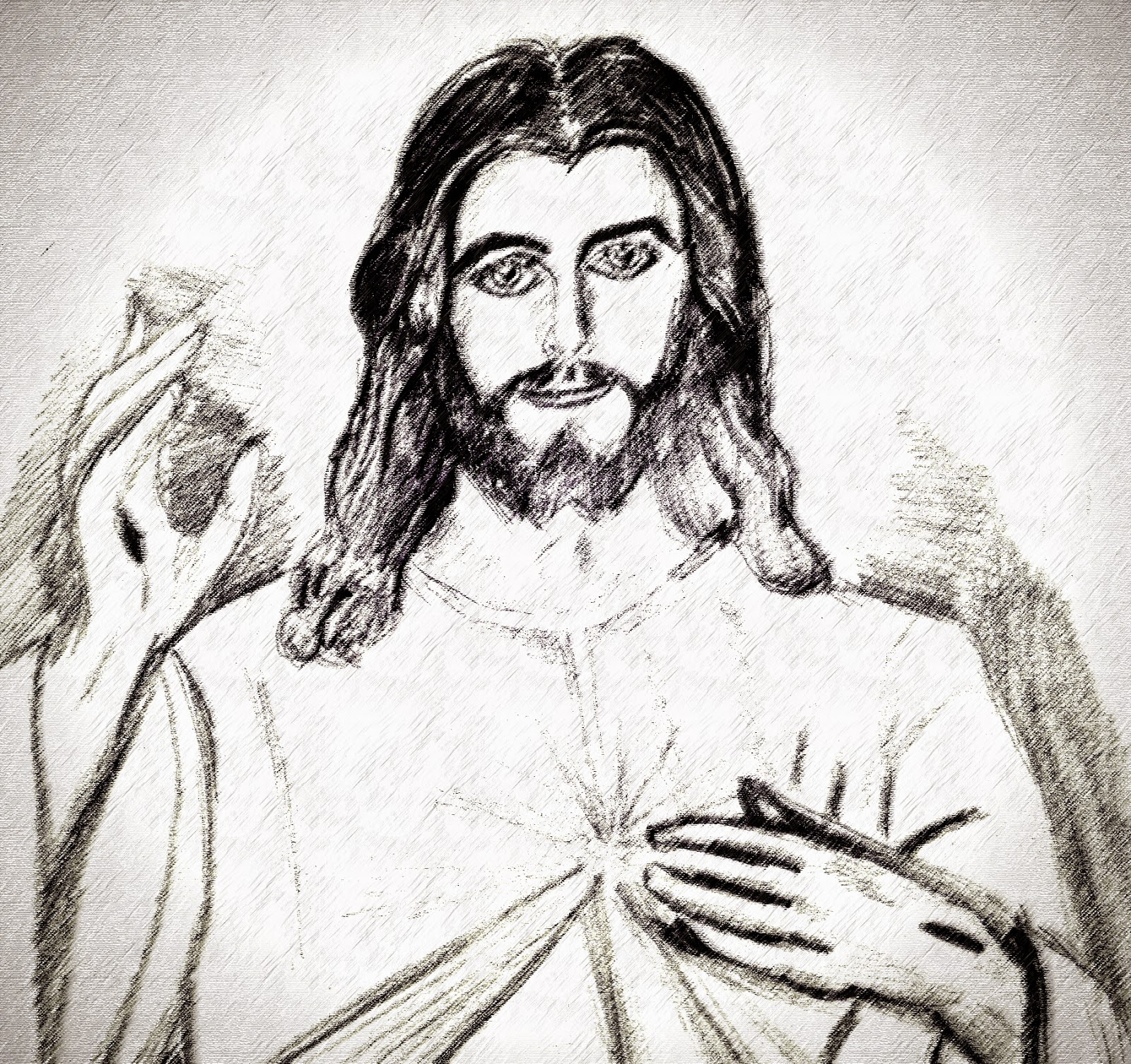  Jesus Christ Hand Sketches Drawings for Adult
