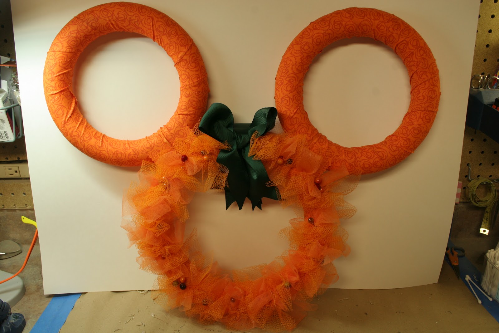 CraftingDisneyMom Mickey Mouse Halloween Wreath