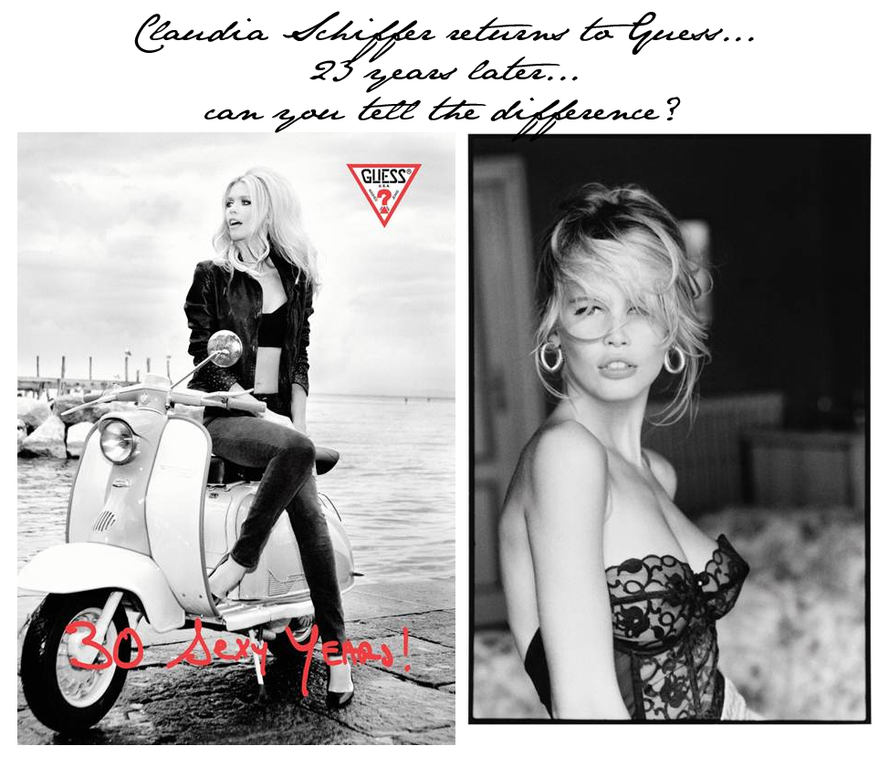 Claudia Schiffer For Guess 19 And 12 Fashion Foie Gras