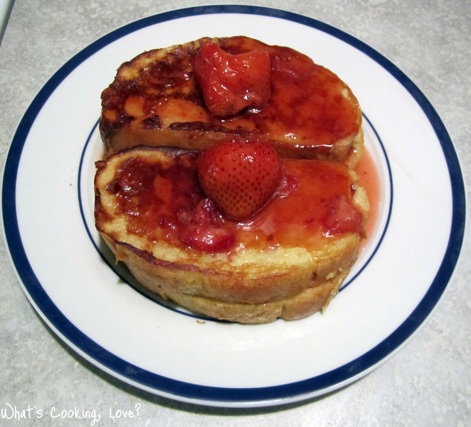 Nutella Stuffed French Toast with Strawberry Syrup Whats Cooking Love?