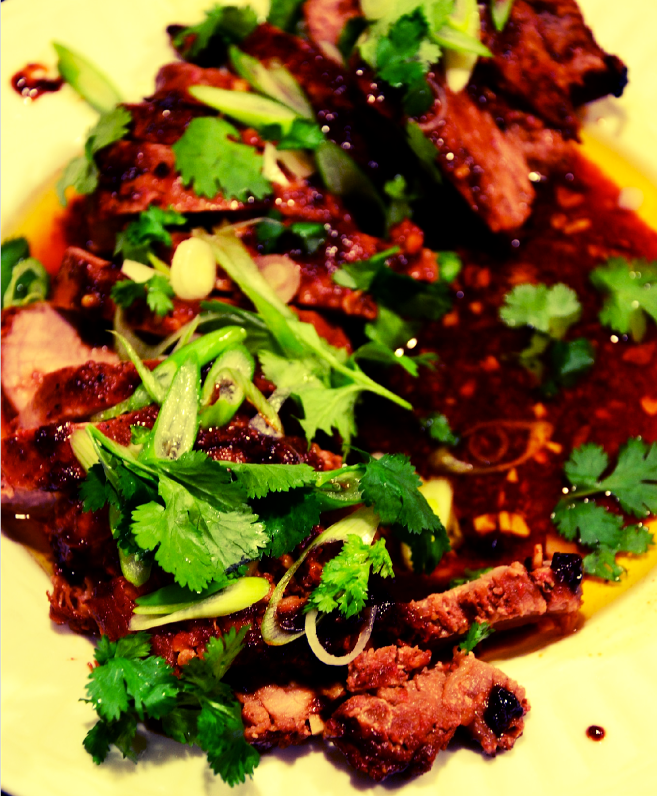 A Foreigner About Town Marinated Pork Tenderloin With Asian Greens