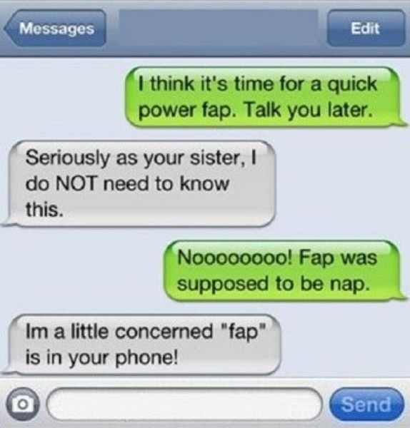 text messes