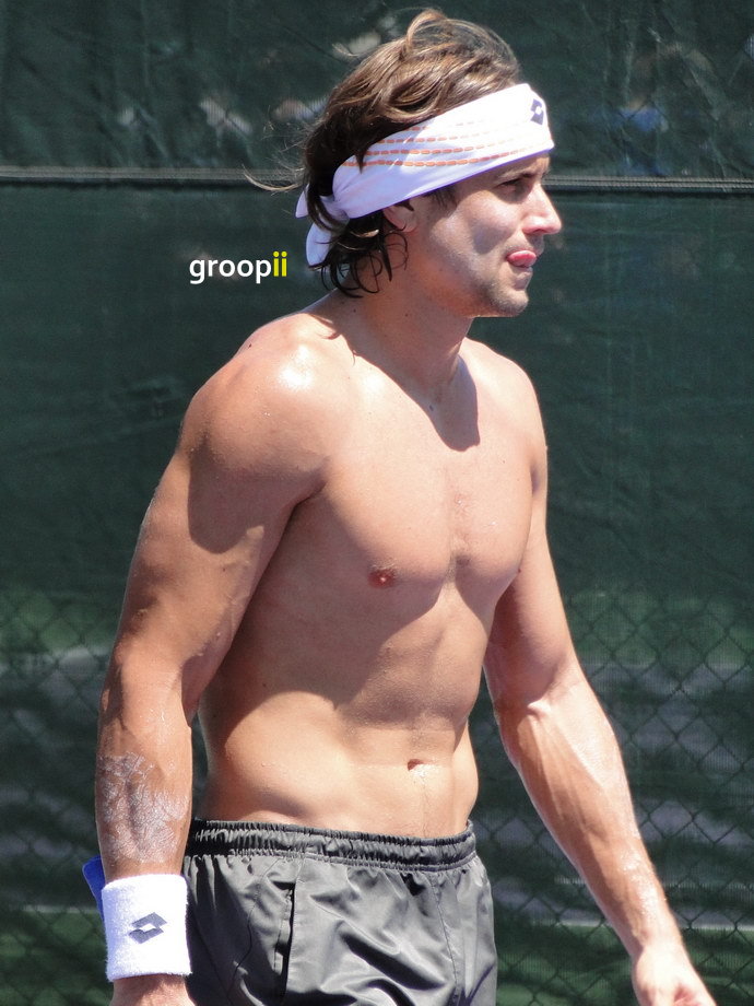 David Ferrer Shirtless