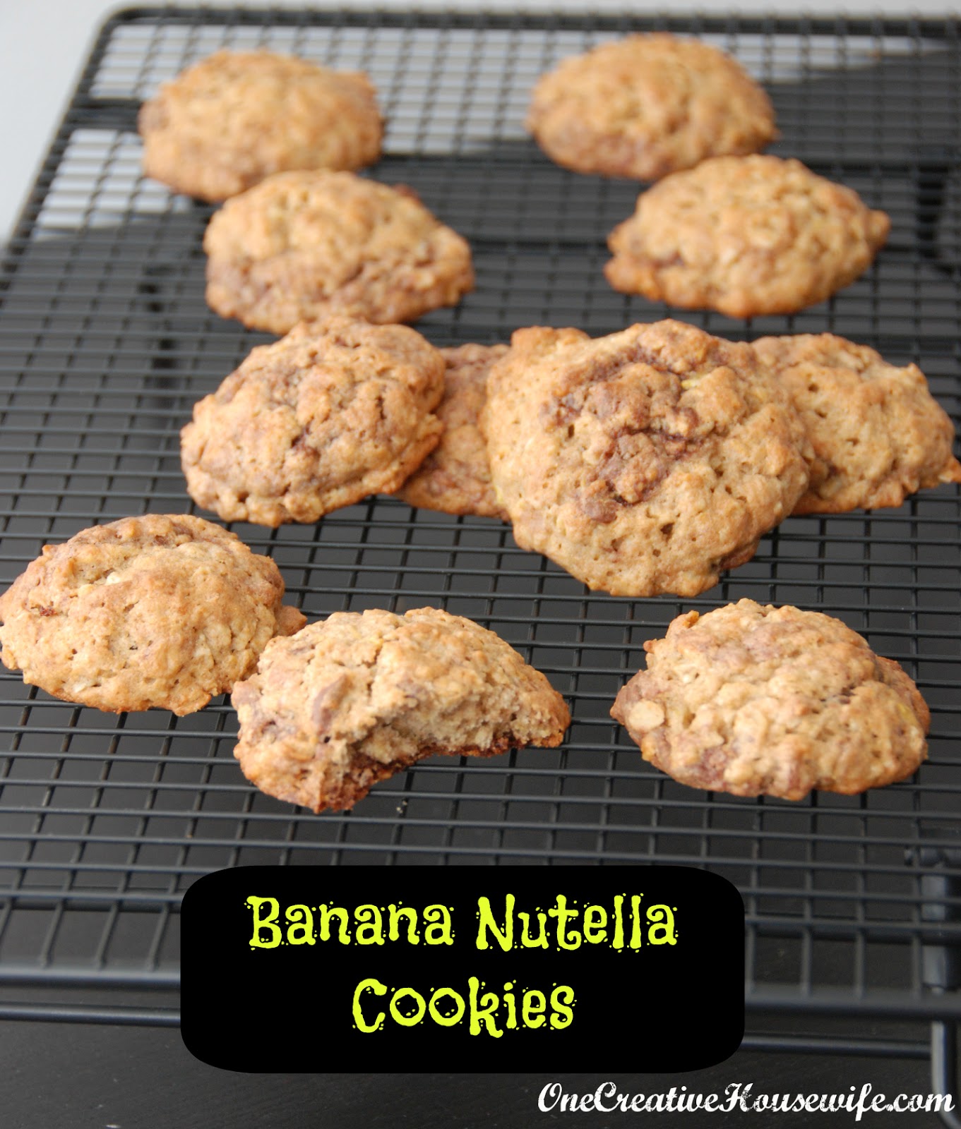 One Creative Housewife Banana Nutella Cookies
