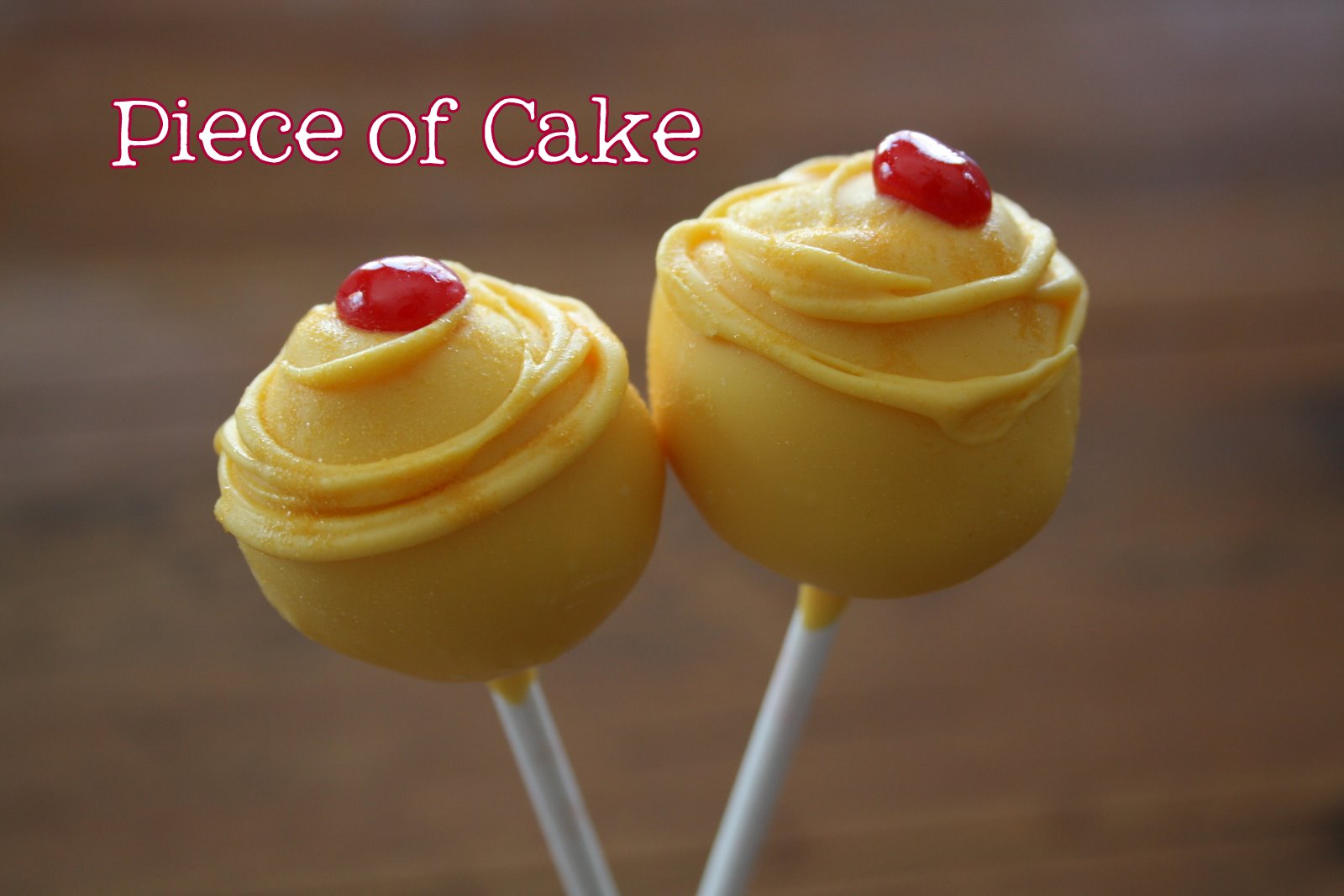 Piece of Cake Pineapple Upside Down Pops