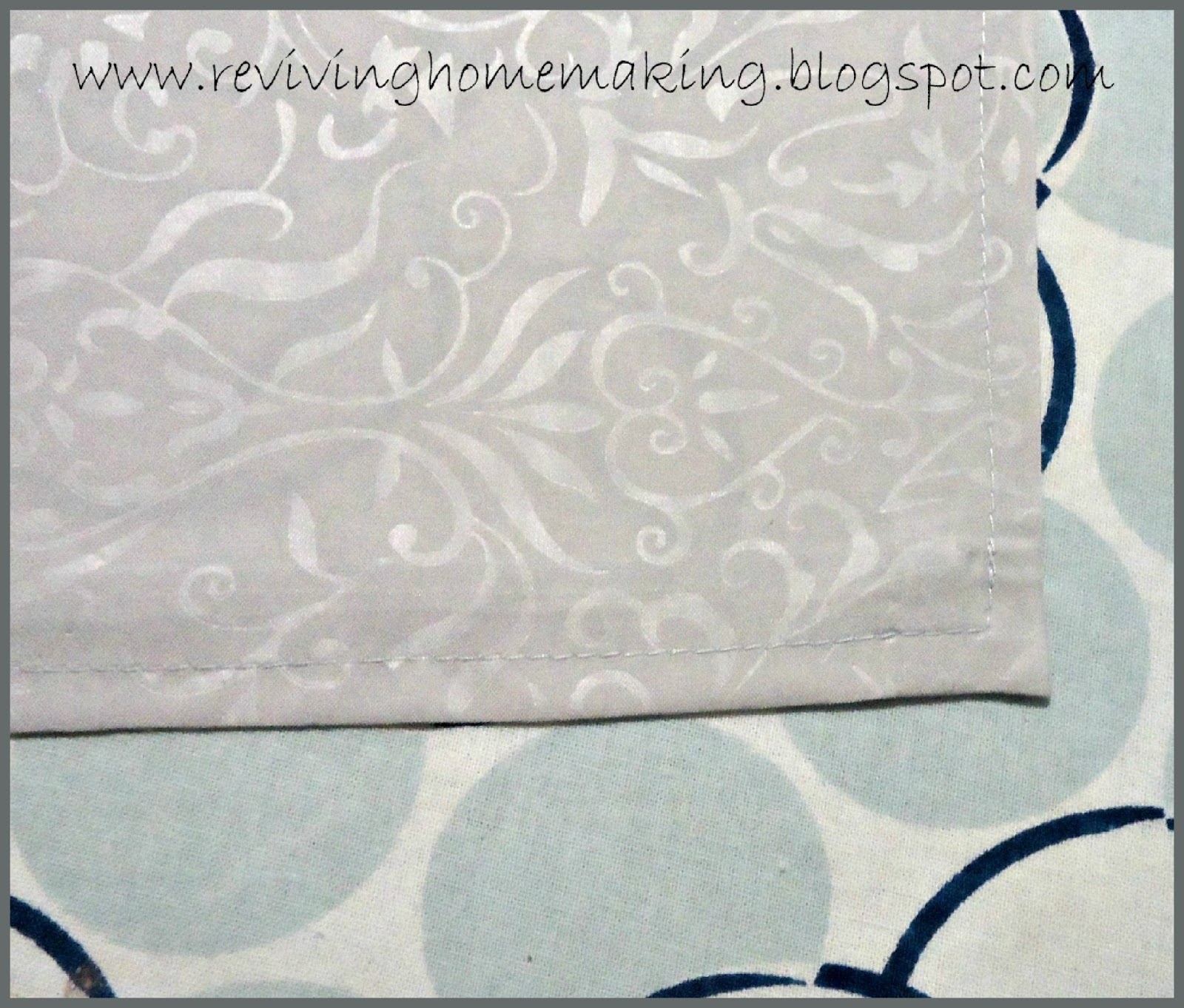 Reviving Homemaking How To Make a Tablecloth From a Sheet