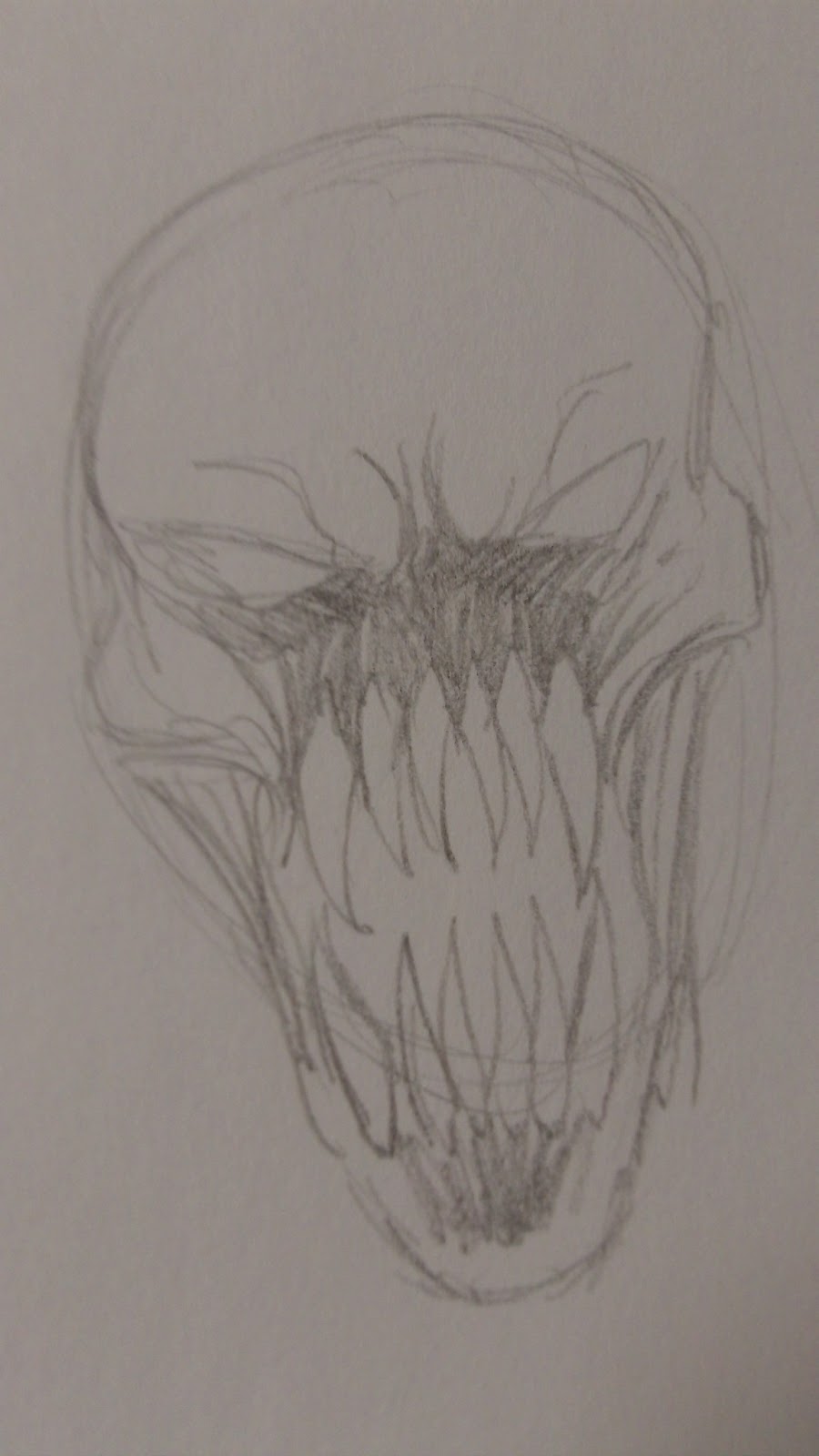 Wayne Tully Horror Art How To Draw Monster Heads