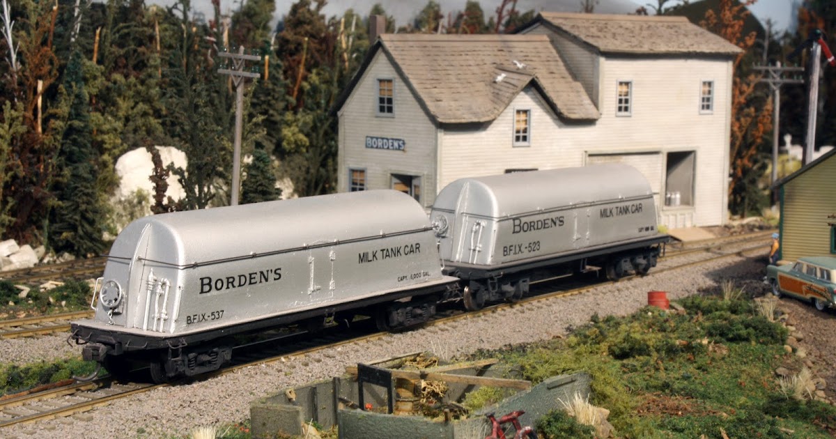 White River Division Borden's Butterdish Milk Car Models