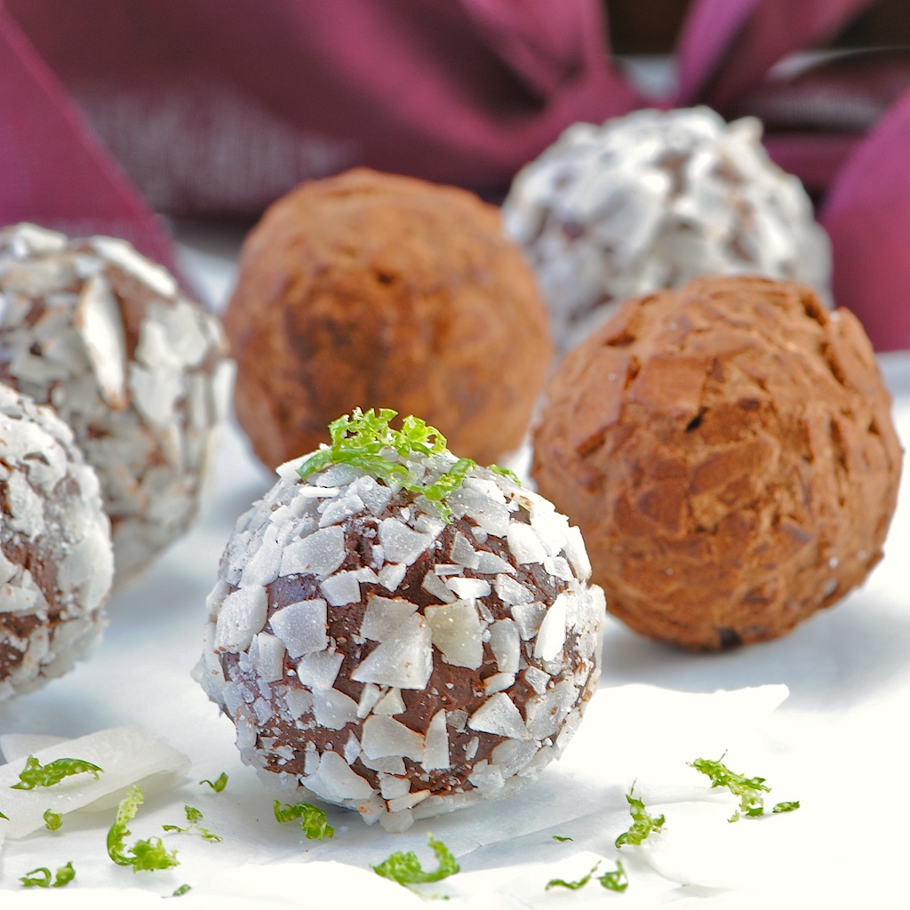 JULES FOOD... Coconut Key Lime Dark Chocolate Truffles