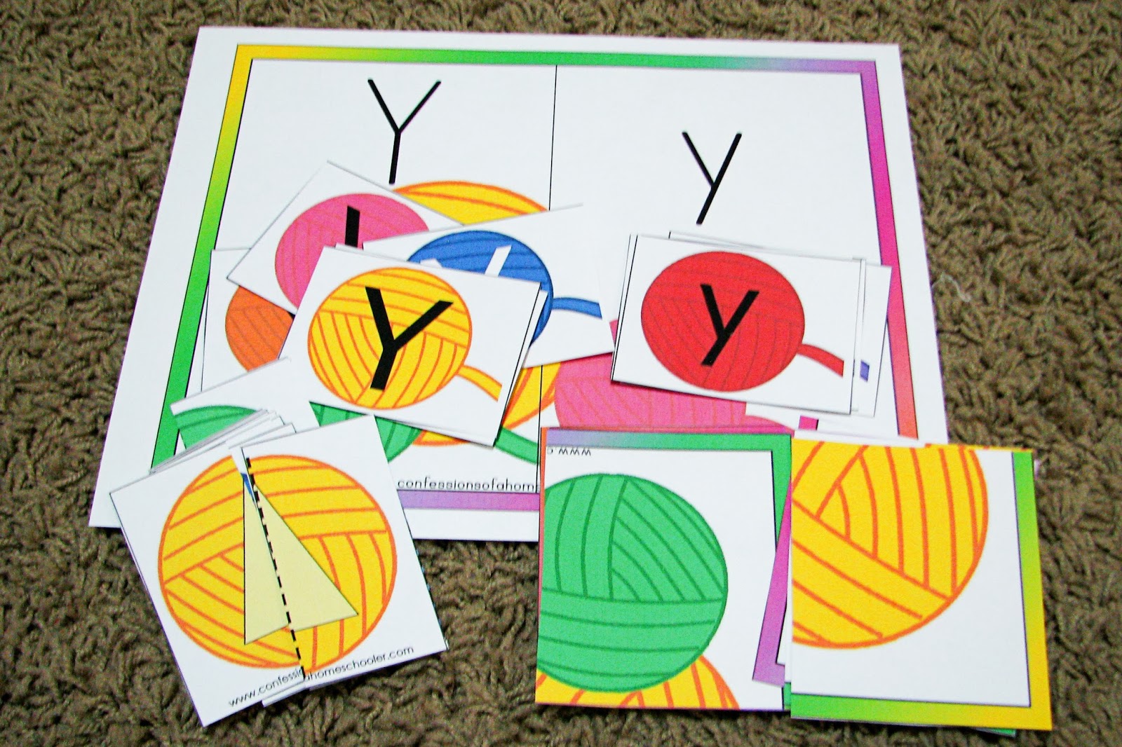 Mommy's Little Helper X/Xylophones and Y/Yarn Preschool Activities
