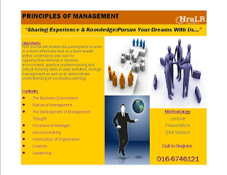 HRA LEGACY RESOURCES: Upcoming Event: Principles Of Management Talks