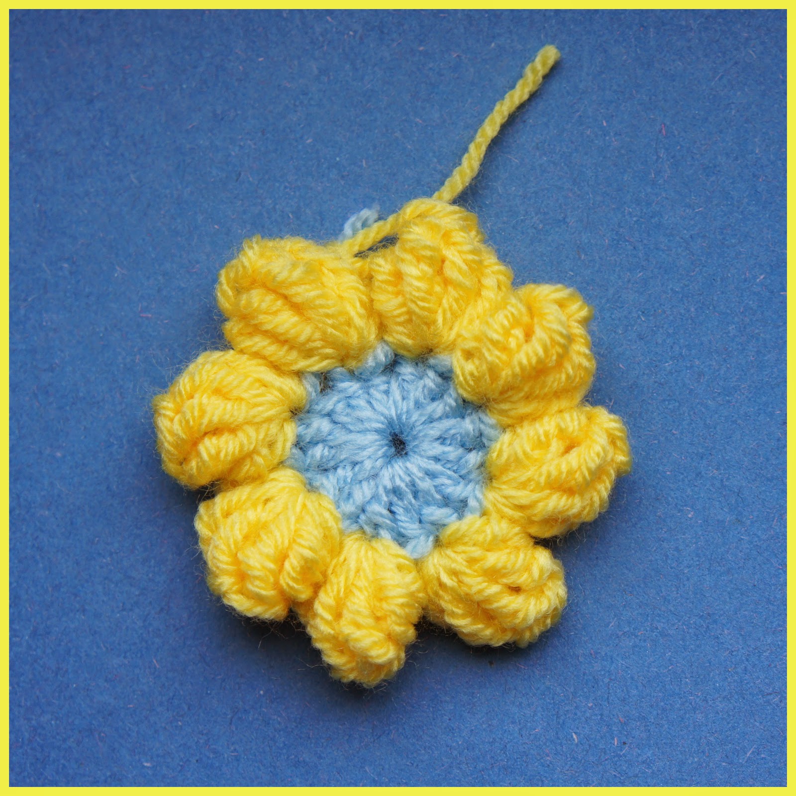 A Bunch Of Buttons Popcorn Flower Square