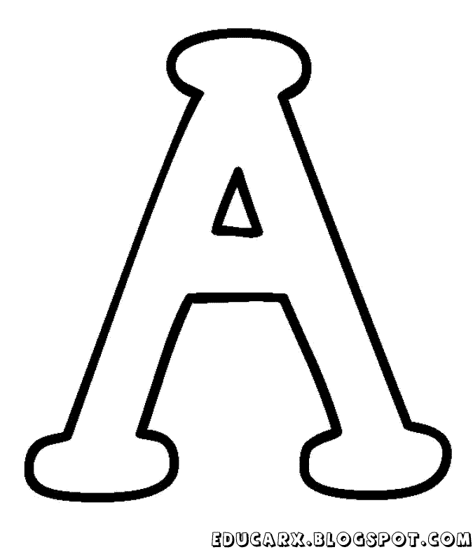 Moldes de letras do alfabeto