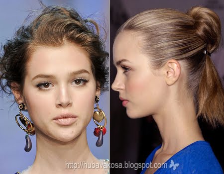 Кок Updo и Прически с вдигната коса Пролет/Лято 2012