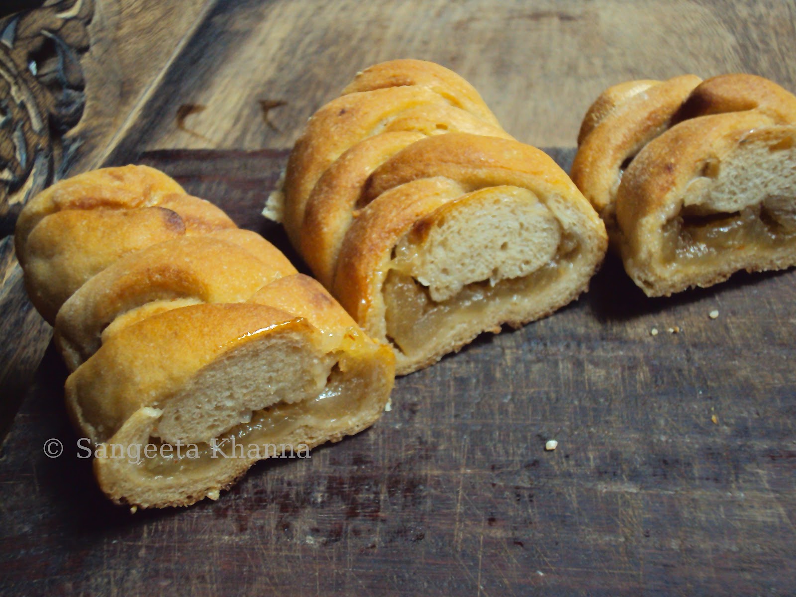 whole wheat stuffed breads and swirls. fun to make with all your