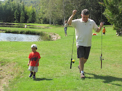 Alexandre and Dad, going fishing for the first time with oncle Carl