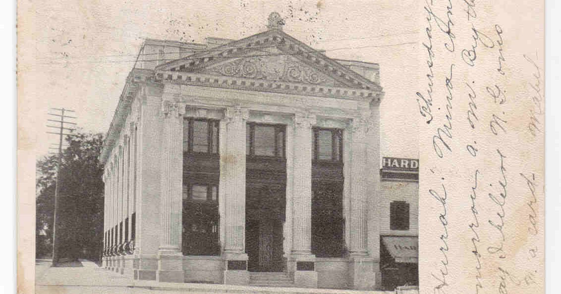 My Life In Postcards Exchange National Bank Olean New York 1906 postcard