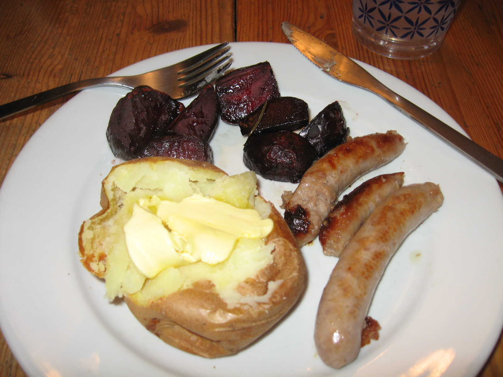 Kate's blog (Reading & Eating) Dinner, 17/10/15 Sausages, Roast