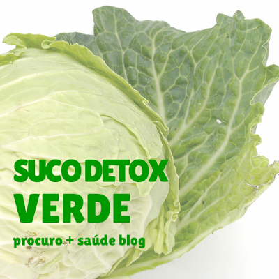 Suco ou sumo detox verde