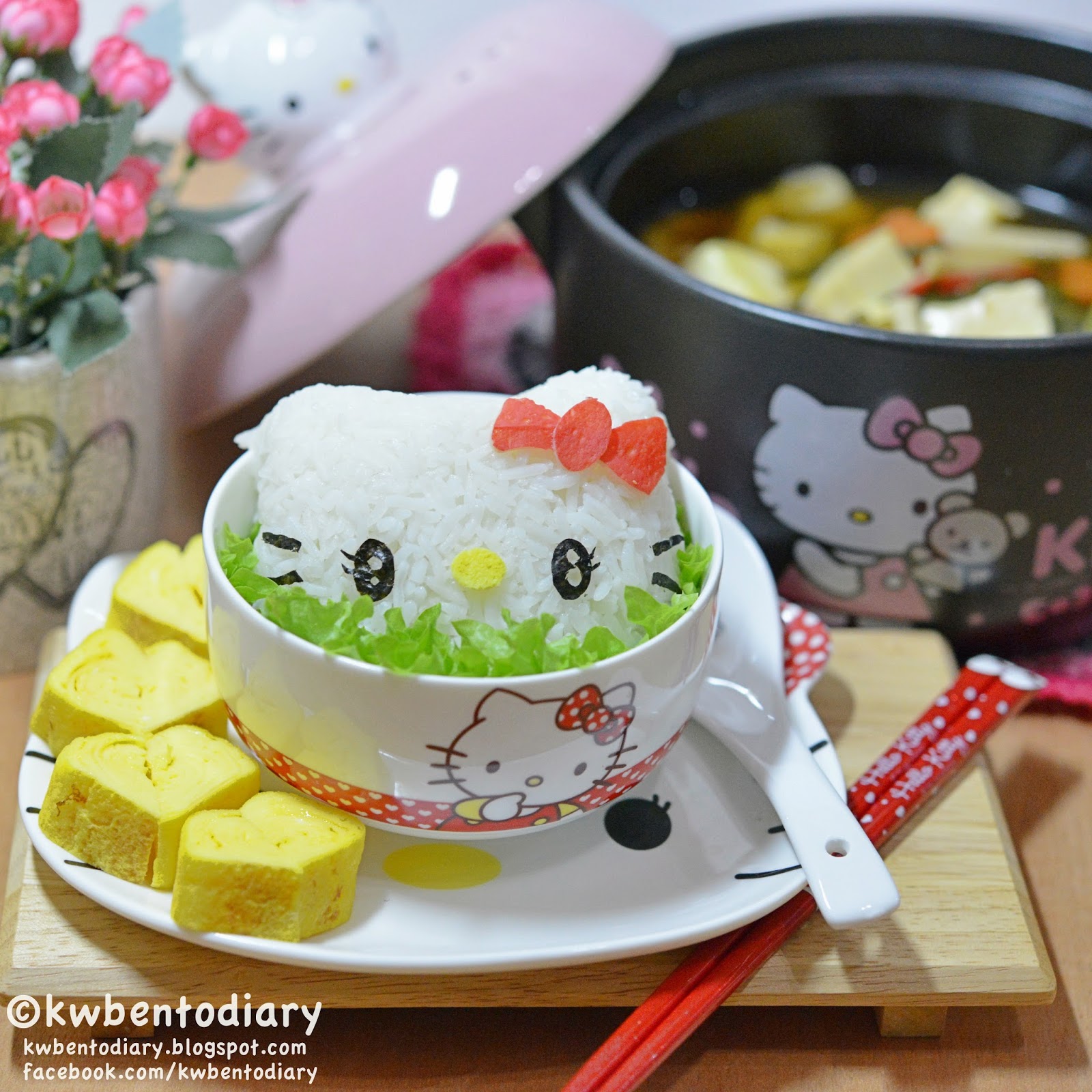 Karenwee's Bento Diary Hello Kitty Claypot Dinner