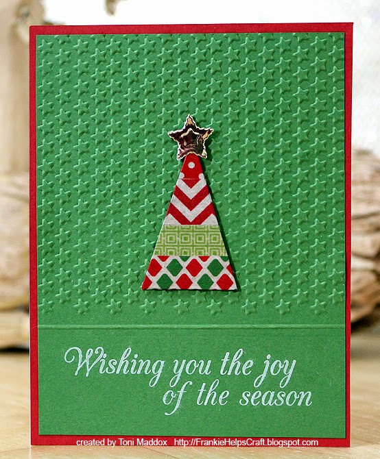 Frankie Helps Craft Holiday Card for the Visually Impaired