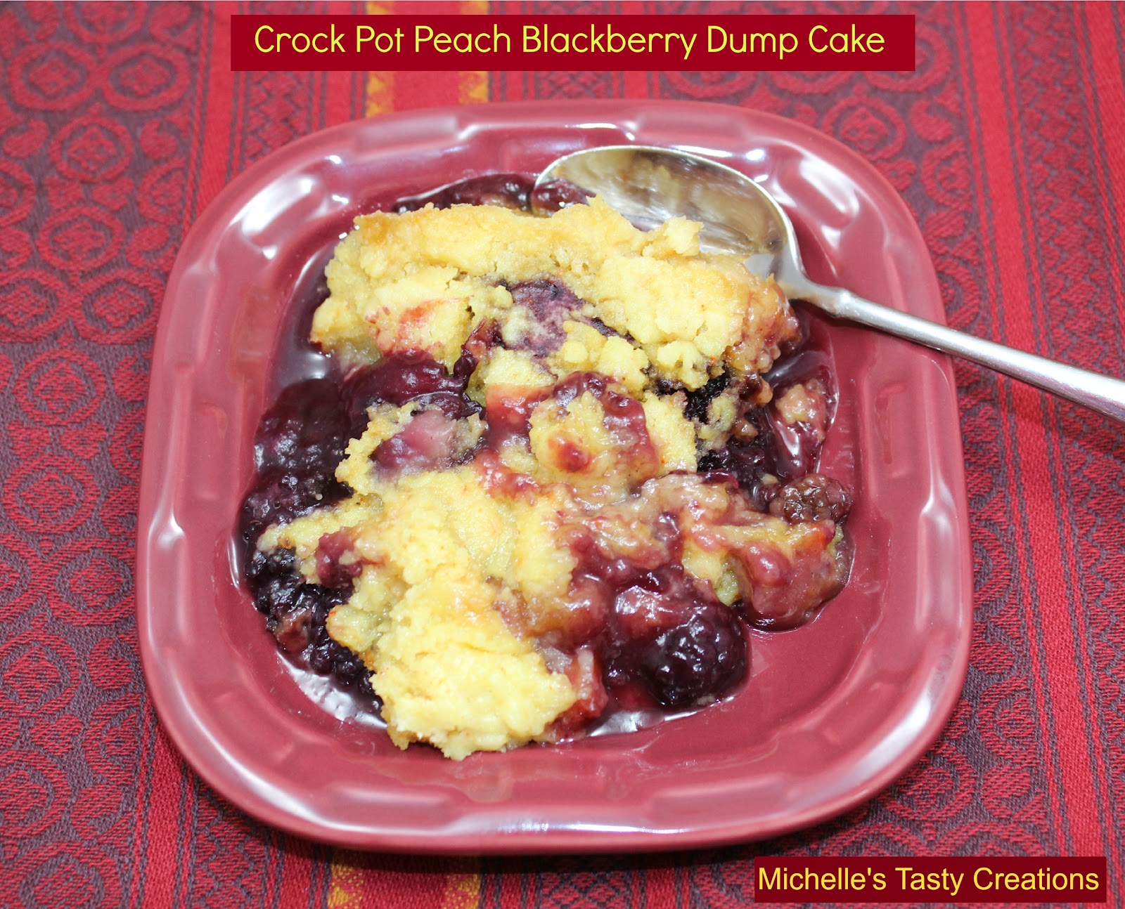 Michelle's Tasty Creations Crock Pot Peach Blackberry
