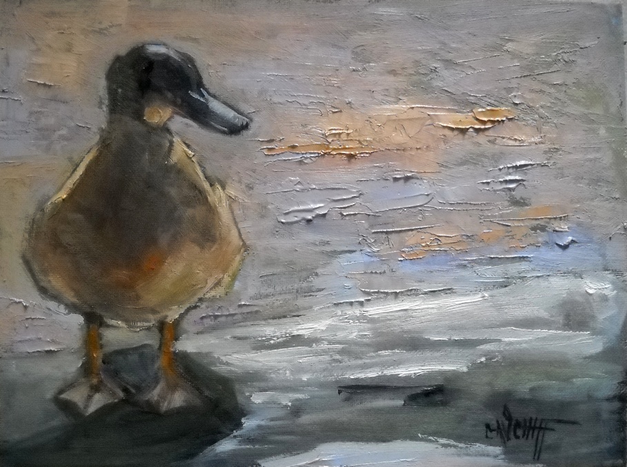 Contemporary Artists of North Carolina Duck Painting, Wildlife