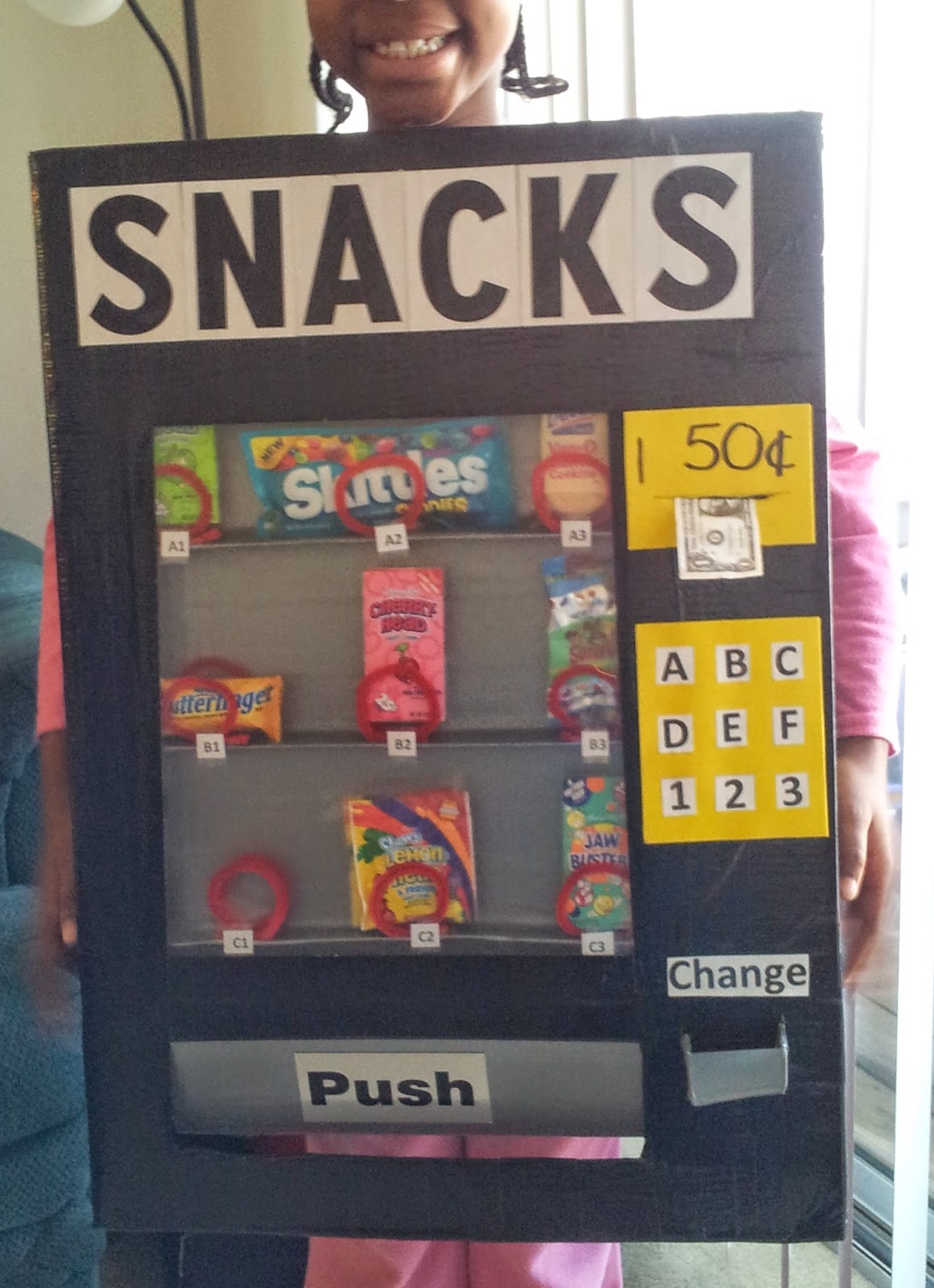 TomieGyrl Homemade Vending Machine Costume