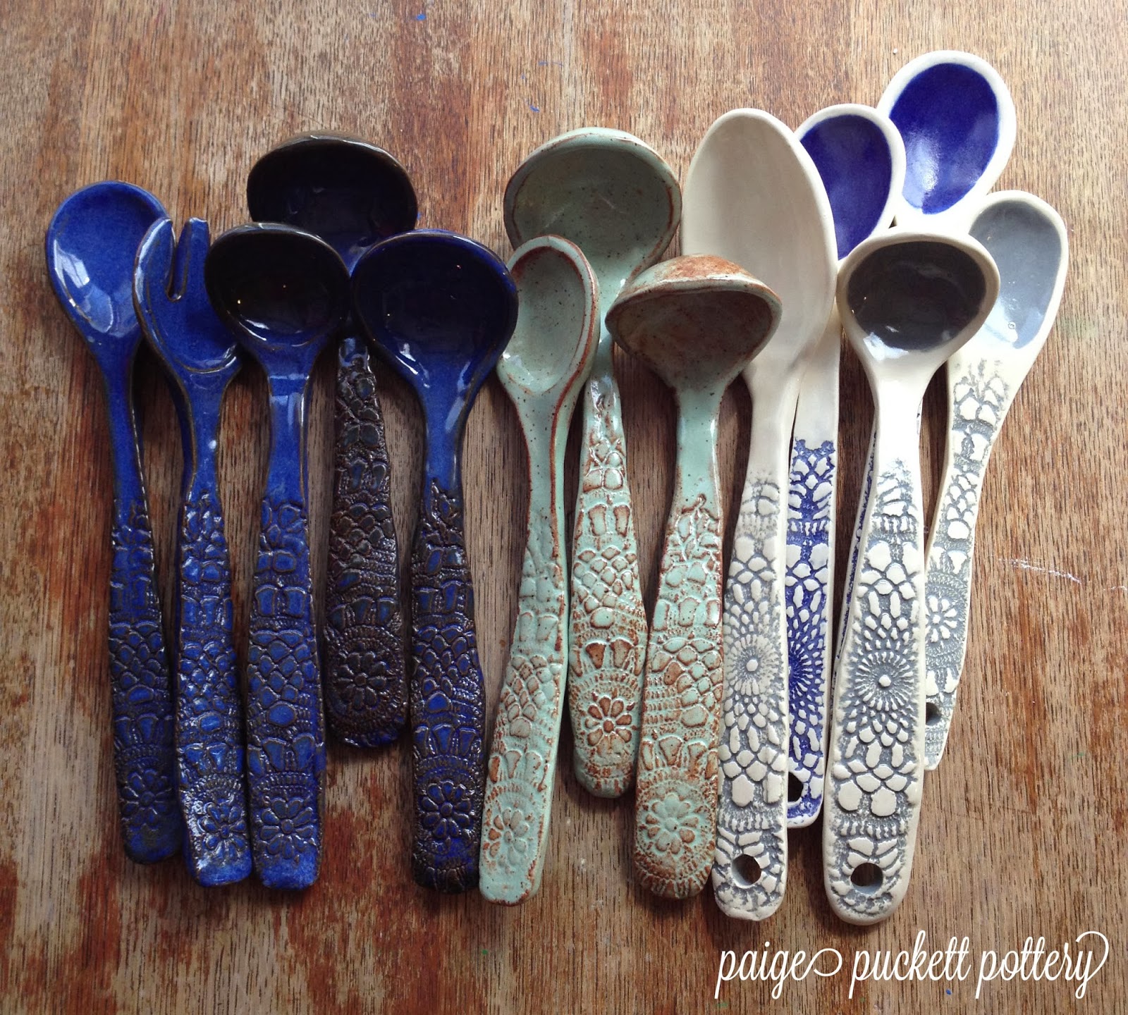 Making spoons from a mold (Pictorial) Ceramic spoons, Pottery, Clay