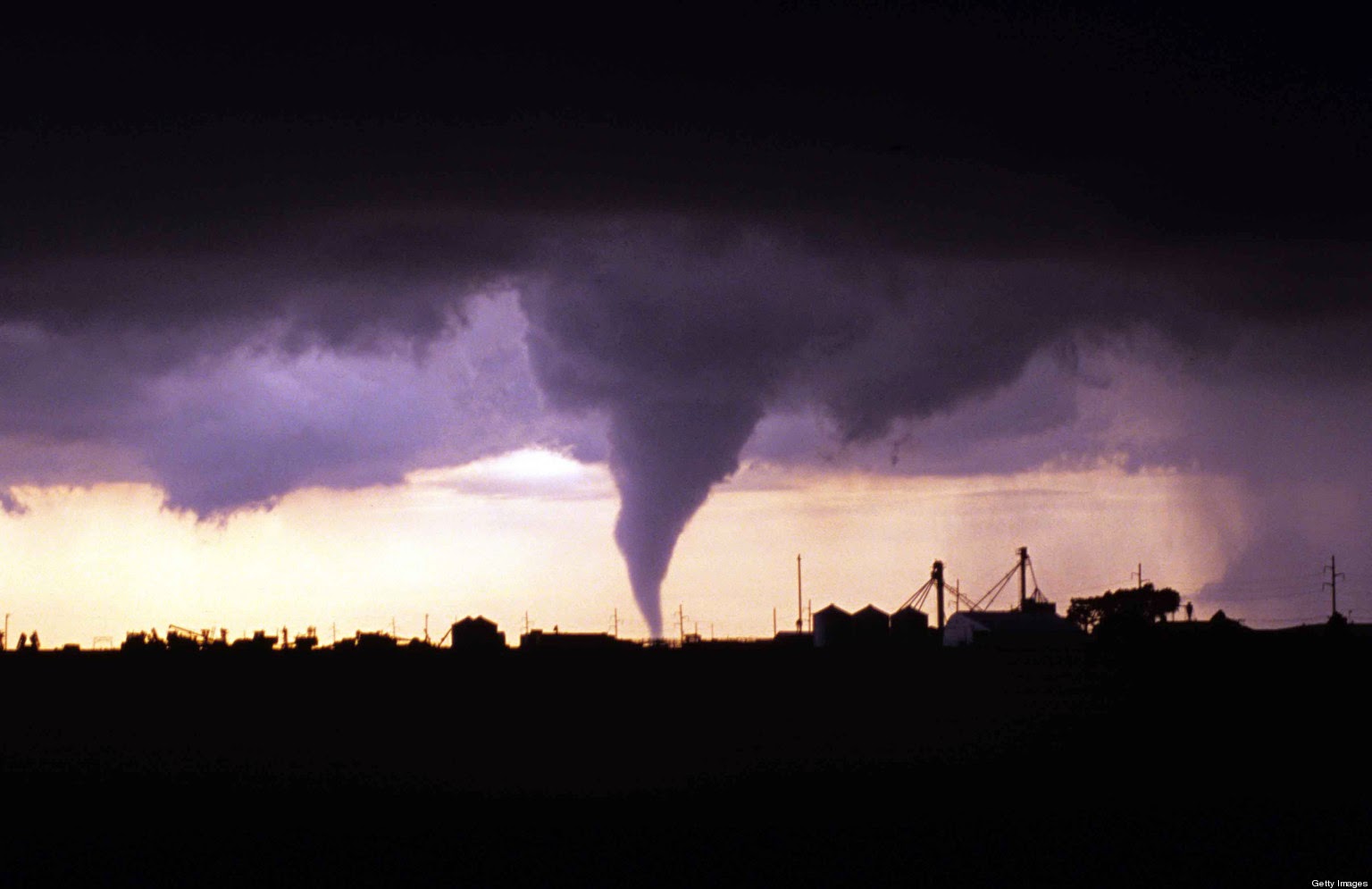 Dangerous Power of Nature Powerful tornado in Oklahoma