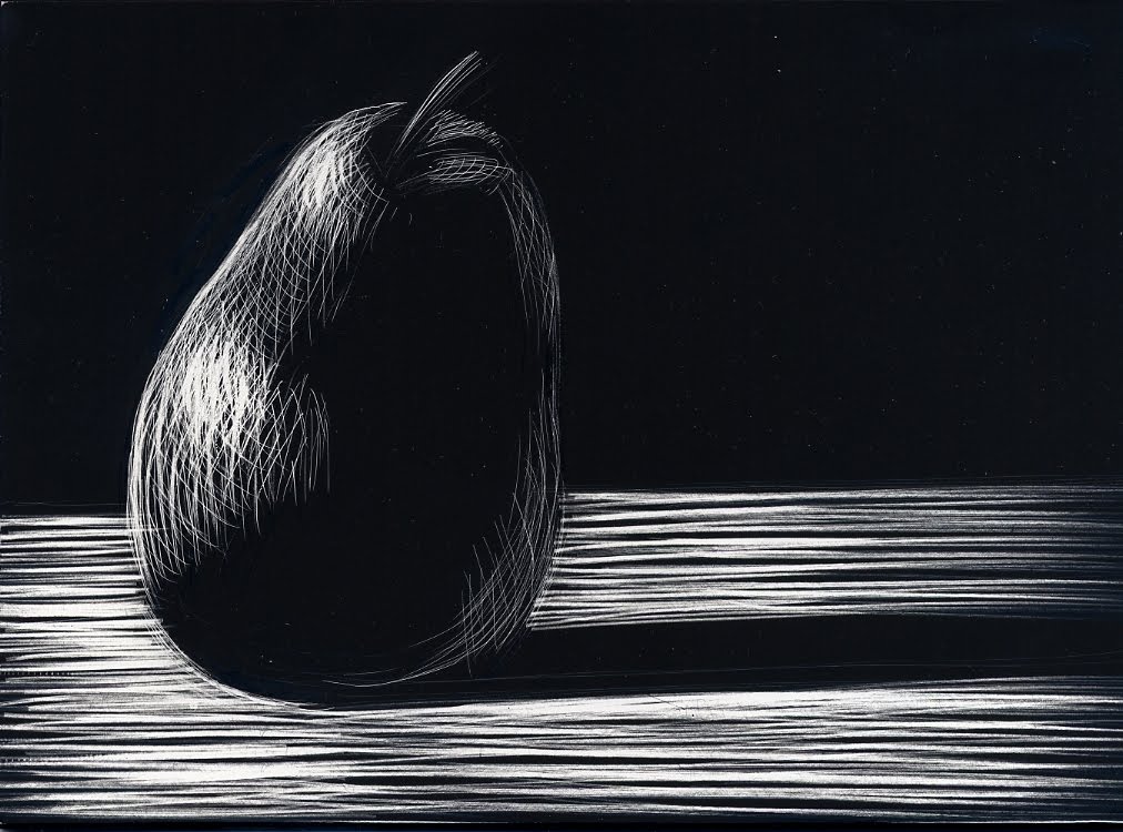 Digital Mixed Media Scratchboard