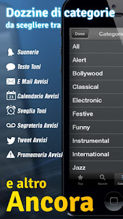 L'app Suonerie per iPhone.