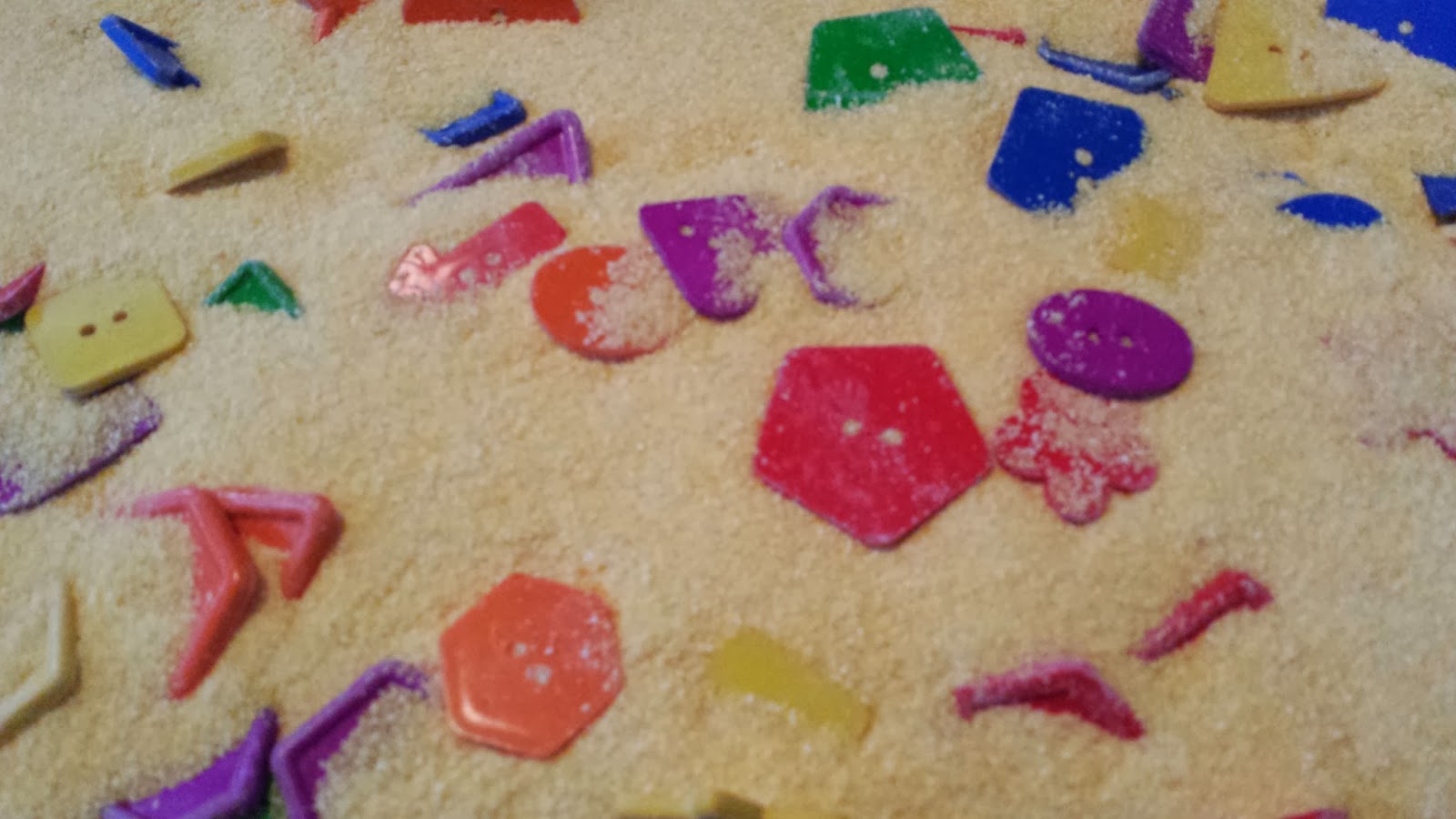 Munchkin and Bean Shape Sorting, Matching and Sensory Bin