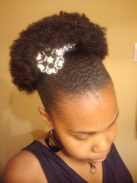 natural hair puff 'stubborn