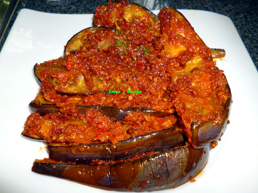 Karin�s Recipe Terong Balado (Eggplant in Chili Paste) Karin�s Recipe Terong Balado (Eggplant in Chili Paste)