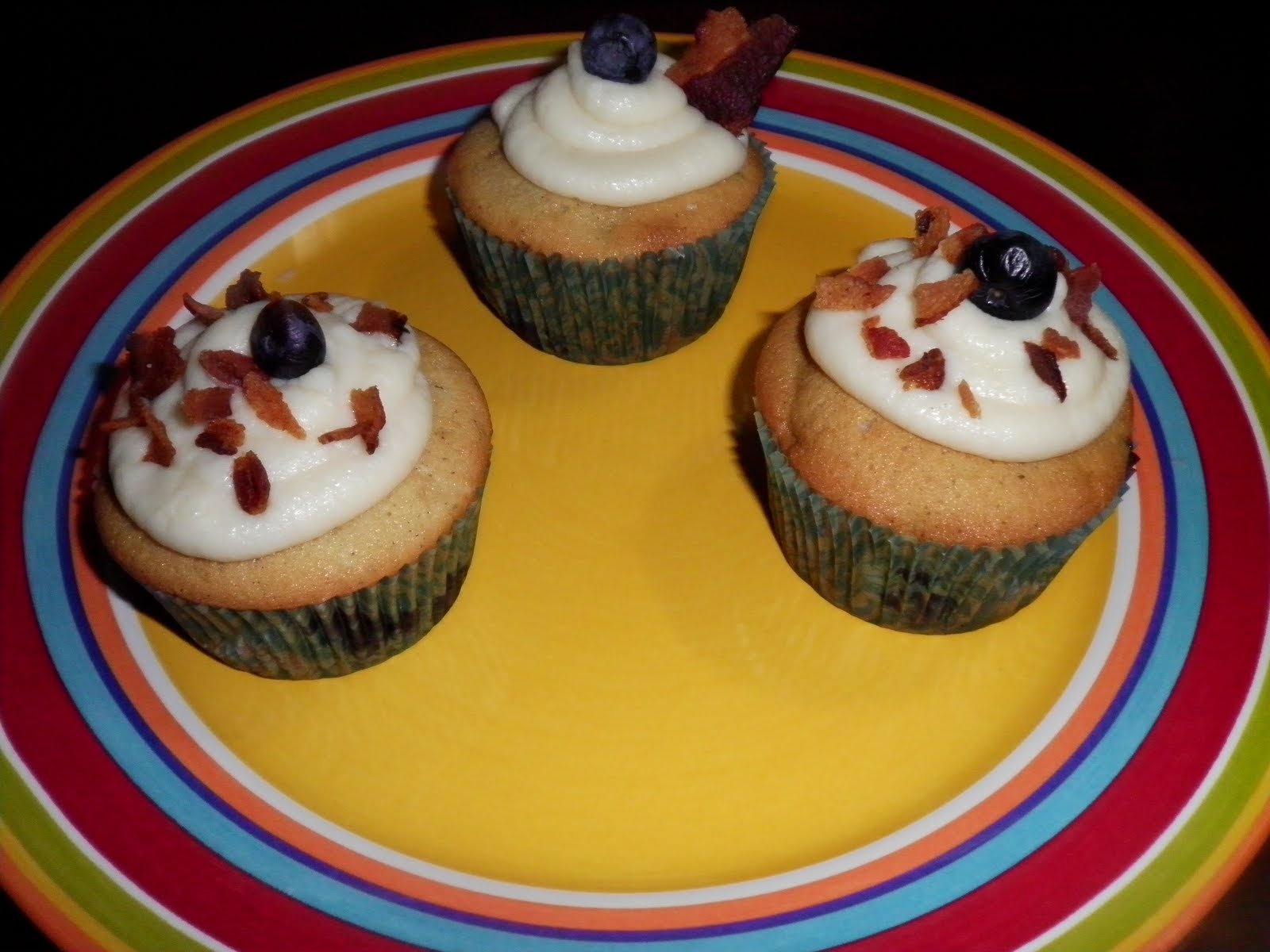 Candy's Confections Blueberry Pancake Cupcakes with Maple and Bacon