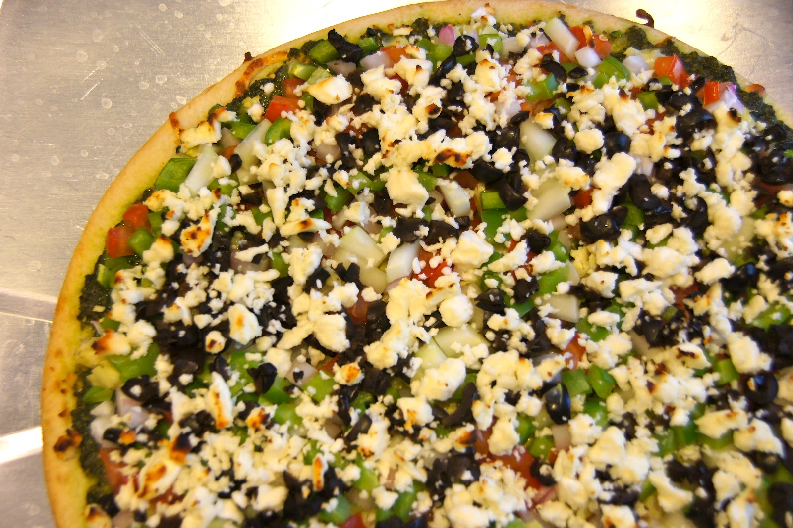 Family Food Finds Greek Pesto Pizza