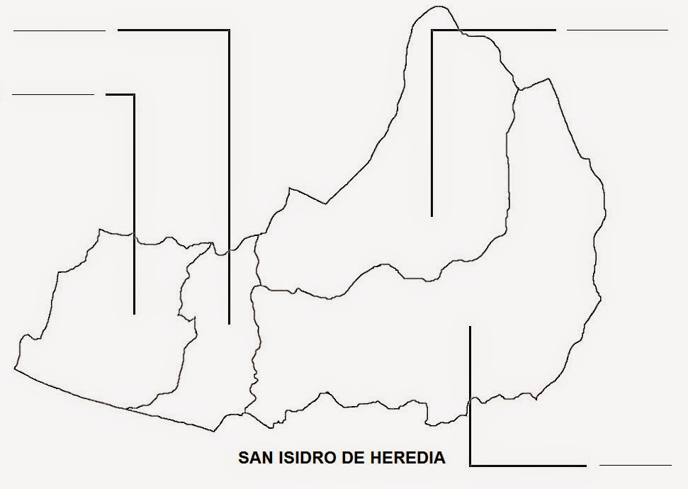 MAPAS DE San Isidro. Canton N° 6 de Heredia