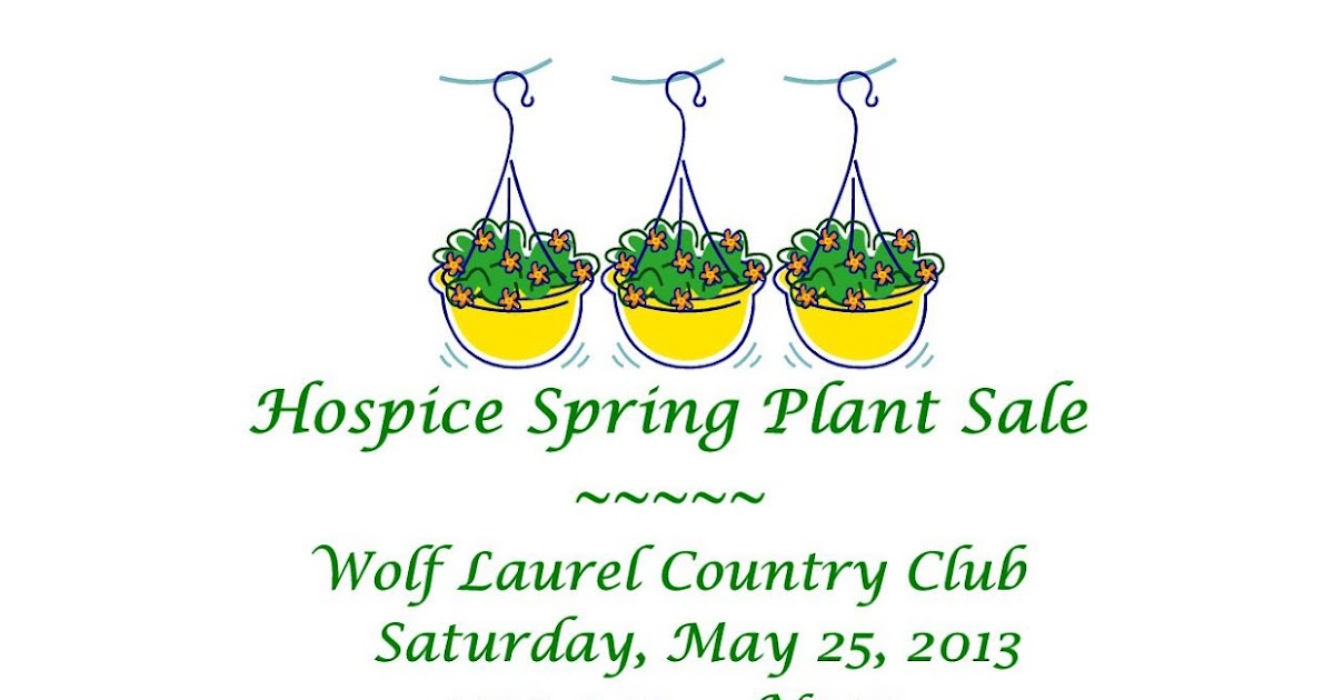 Wolf Laurel Country Club Bulletin Board Hospice Plant Sale Saturday