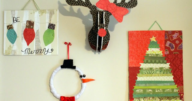 This Memorable Life: Holiday Decorating: DIY Christmas Art Wall