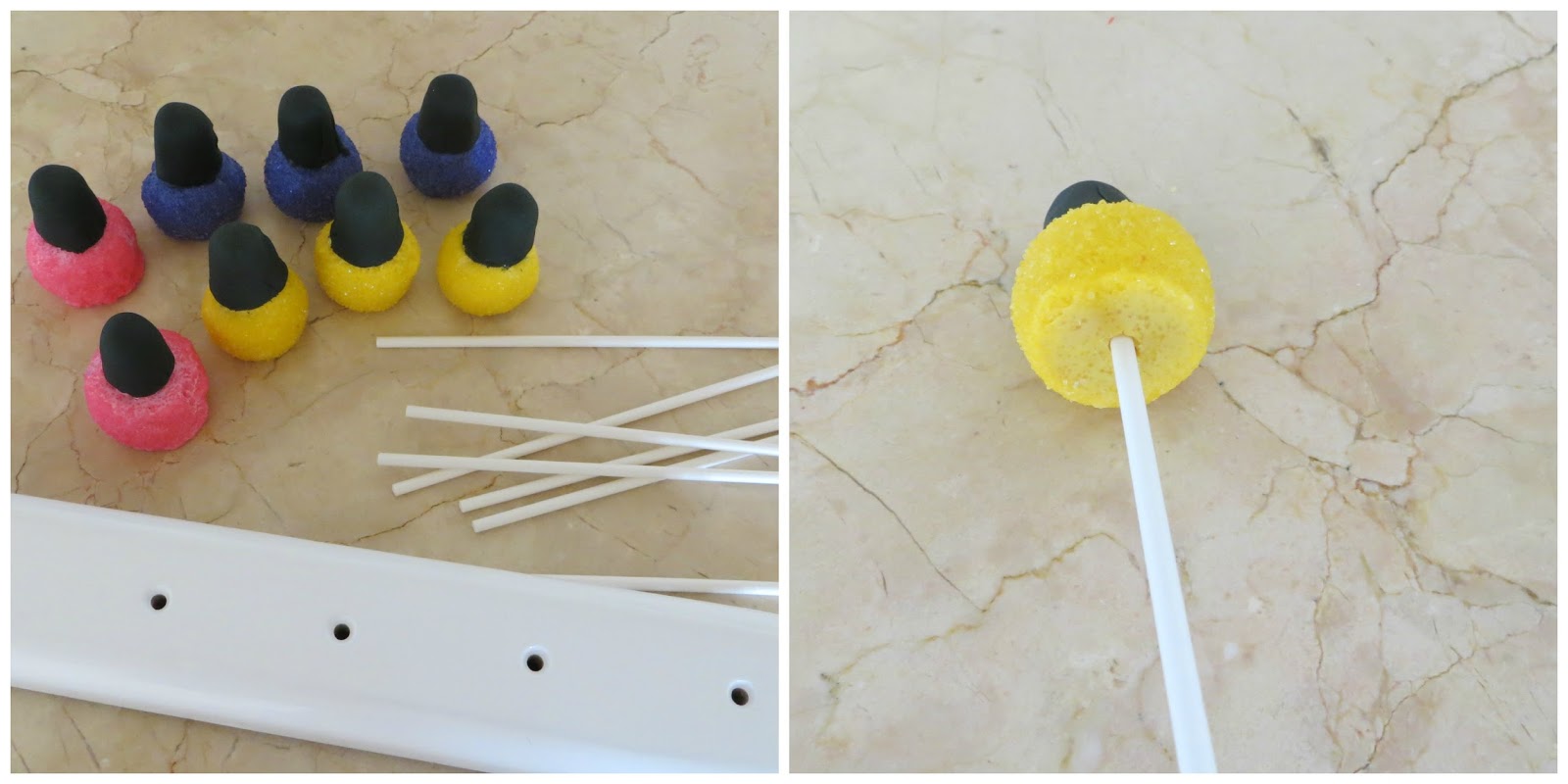 The Partiologist Nail Polish Cake Pops!