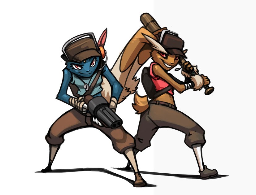 The Mighty Panty Raiders TF2 Pokemon scout girls