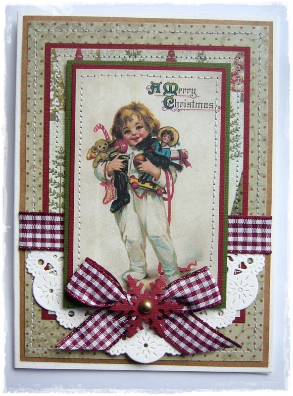 Tina`s Kreativblog: Nostalgische Weihnachtskarten