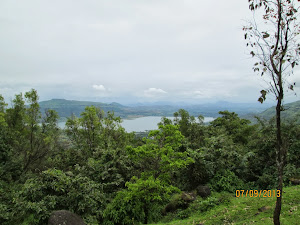 Beautiful view of "Satara Valley" from Kass Plateau near "Sahyadri Pushp" hotel.