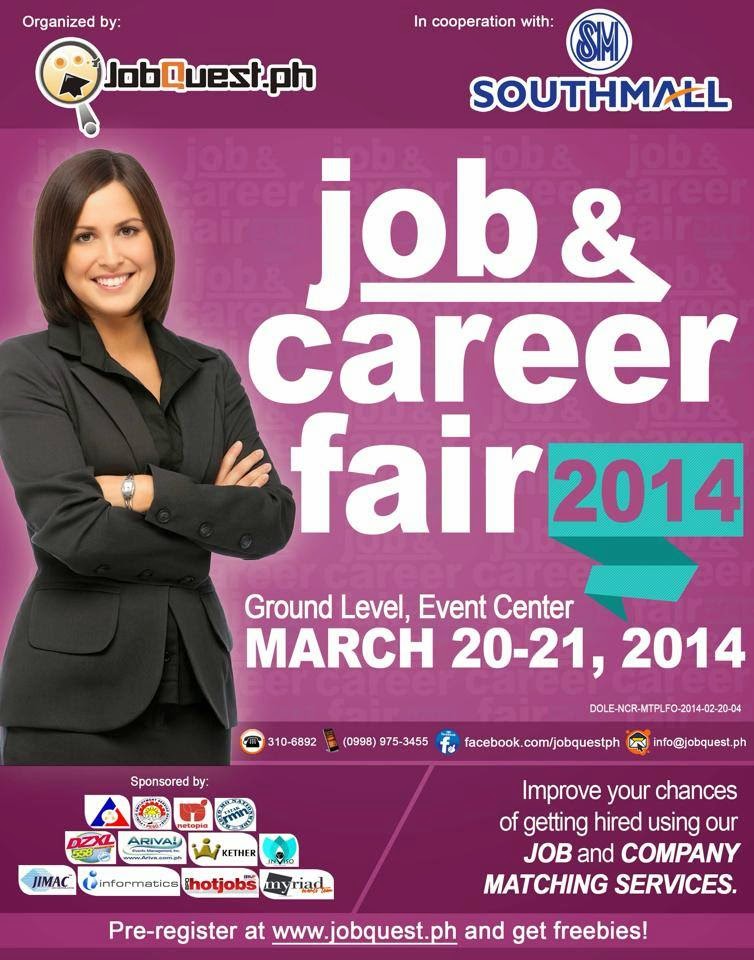 JobQuest Job & Career Fair 2014 Schedule and Venues Pinoy Trend │ Where Philippine Trend Happens