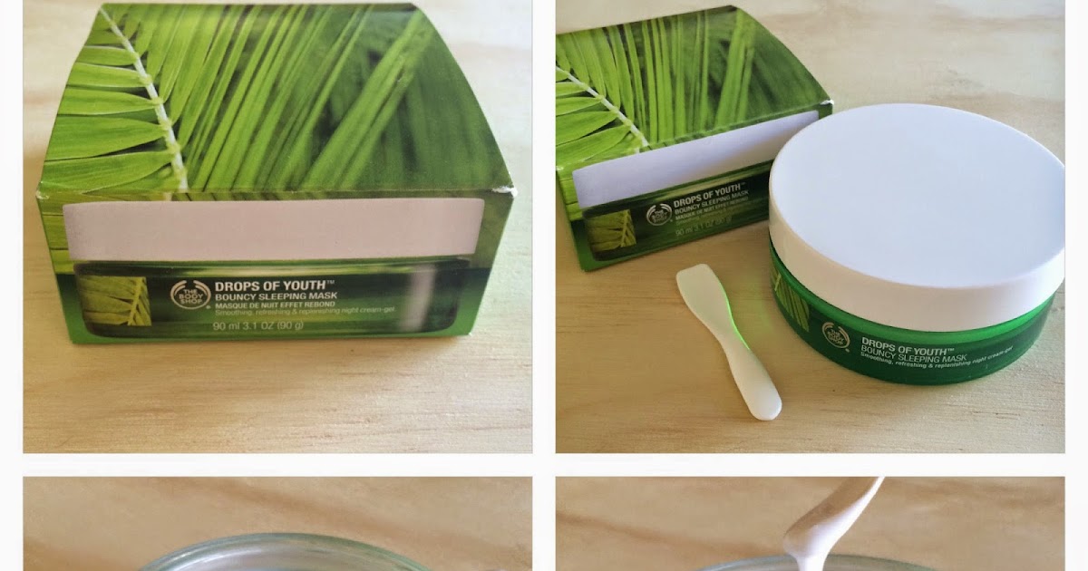 I want pretty Beauty Review Bouncy Sleeping Mask de The Body Shop!
