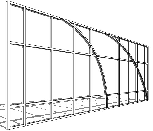 Revit Oped Curved Curtain Wall Edges Curved Curtain Wall Edges