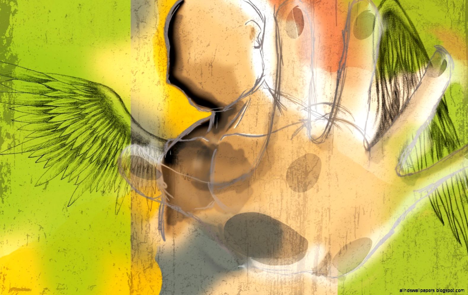 Abstract artistic digital art drawings hands wallpaper Abstract artistic digital art drawings hands wallpaper