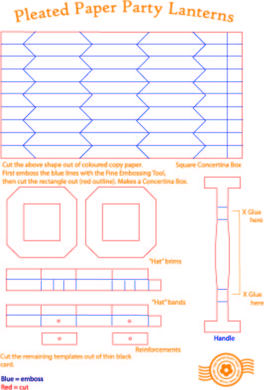 The Papercraft Post Pleated Paper Party Lanterns Tutorial